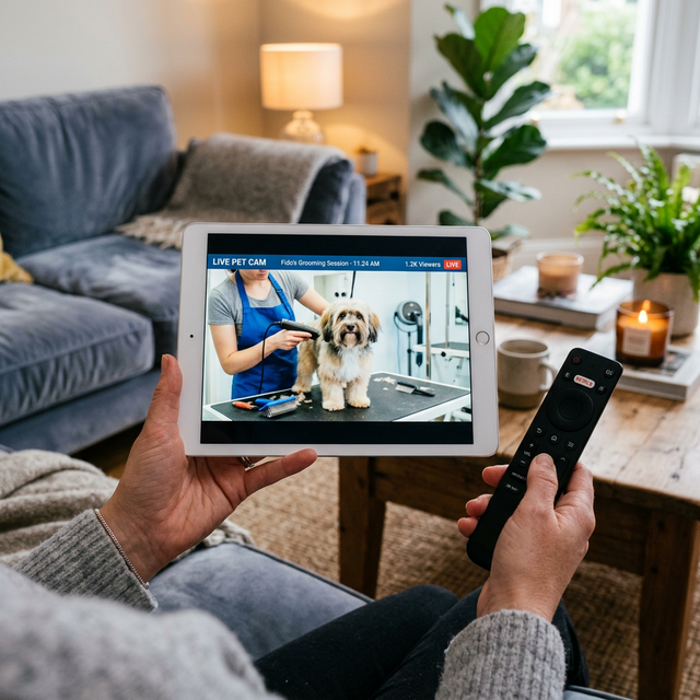 Watching pet cam in real-time